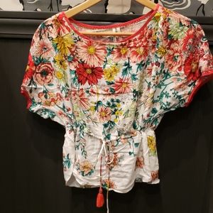 Anthropologie floral blouse